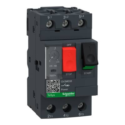Schneider Electric GV2ME08 - TeSys Deca 2.5-4A Motor Koruma Şalteri - 1