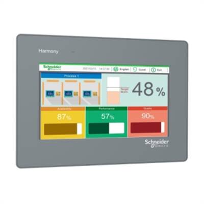 Schneider Electric HMIET6401 7'' wide screen touch panel 16M colors COM x 2 USB device RTC DC24V - 1