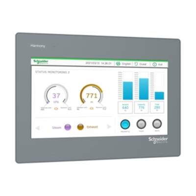 Schneider Electric HMIET6500 10'' Wide Screen Touch Panel 16M Colors COM x 2 ETH x 1 USB Host / Device RTC, DC24V - 1