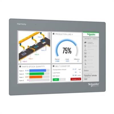 Schneider Electric HMIET6600 12'' wide screen touch panel 16M colors COM x 2 ETH x 1 USB Host / Device RTC, DC24V - 2