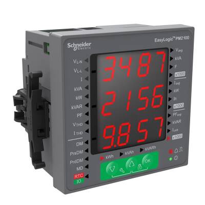 Schneider Electric METSEPM2120 - EasyLogic PM2120 Enerji Kalite Analizörü, LED THD RS485 RTC 15.Har Class 1.0 - 1