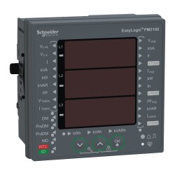 Schneider Electric METSEPM2120 - EasyLogic PM2120 Enerji Kalite Analizörü, LED THD RS485 RTC 15.Har Class 1.0 - 2