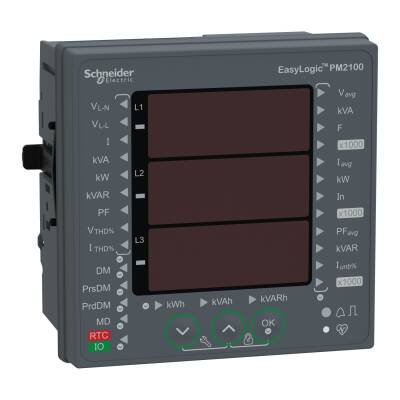 Schneider Electric METSEPM2120 - EasyLogic PM2120 Enerji Kalite Analizörü, LED THD RS485 RTC 15.Har Class 1.0 - 2
