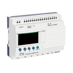 Schneider Electric SR3B262BD Modüler akıllı röle Zelio Logic - 26 G Ç - 24 V DC - saat - ekran - SCHNEIDER