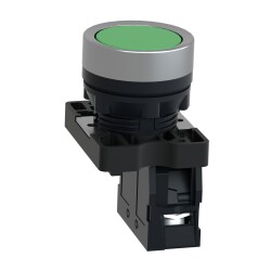Schneider Electric XA2EA31 - 22,5mm 1NA Yuvarlak Yeşil Yaylı Buton Ø 22 - 3