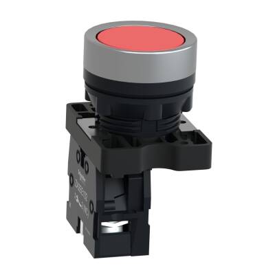 Schneider Electric XA2EA42 - 22,5mm 1NK Yuvarlak Kırmızı Yaylı Buton Ø 22 - 2