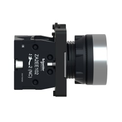 Schneider Electric XA2EA42 - 22,5mm 1NK Yuvarlak Kırmızı Yaylı Buton Ø 22 - 4