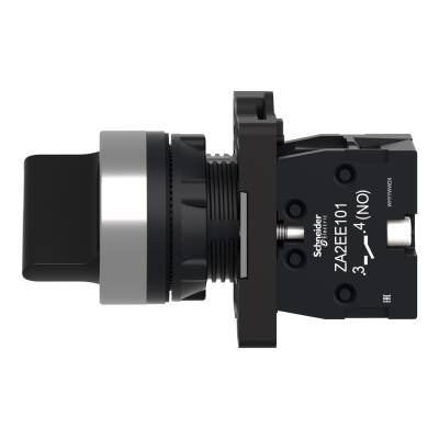 Schneider Electric XA2ED21 - 22,5mm 1NA 2konumlu Siyah Mandal Buton Ø 22 - 2