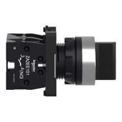 Schneider Electric XA2ED33 - 22,5mm 1NA + 1NA 3 konumlu Siyah Mandal Buton Ø 22 - 2