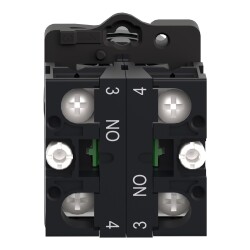 Schneider Electric XA2ED33 - 22,5mm 1NA + 1NA 3 konumlu Siyah Mandal Buton Ø 22 - 3