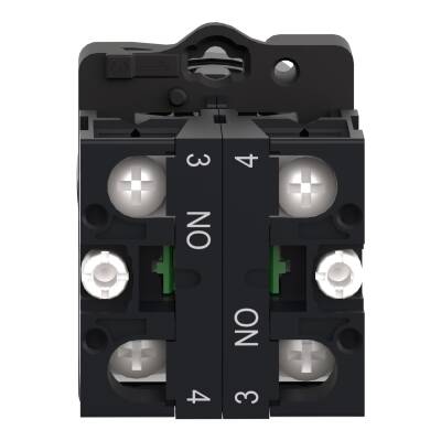 Schneider Electric XA2ED33 - 22,5mm 1NA + 1NA 3 konumlu Siyah Mandal Buton Ø 22 - 3