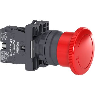 Schneider Electric XA2ES542 - 1NC Kırmızı Acil Durdurma Kapatma Butonu Ø 40 - 1