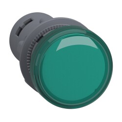 Schneider Electric XA2EVB3LC - Yeşil Ledli Sinyal lambası 24V AC/DC Ø 22 m - 1